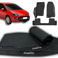 Jogo de Tapetes Automotivos Emborrachados para Fiat Punto 2012-2018 - 3 Peças Premium - imagem 1