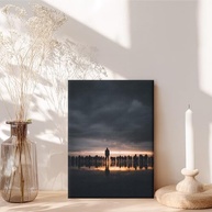 Arte de Parede em Tela Emoldurada Moderna | Decoração Minimalista Pronta para Pendurar - imagem 5
