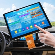 Tela Touch Uconnect 4C NAV UAQ 21.3cm para Dodge RAM Jeep Chrysler 2017-2022 - Substituição LA084X01(SL)(02) - imagem 2