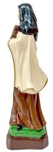 Imagem de Santa Terezinha do Menino Jesus em Gesso - 20cm | Decoração Religiosa com Detalhes Artesanais - imagem 3