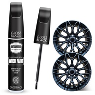 Kit Reparo Roda Preta Brilhante: Tinta de Retoque Rápida e Fácil para Arranhões - imagem 1