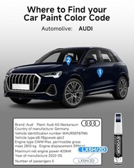 Tinta de Retoque Navarra Blue Metallic (LX5H/2D) para Audi - Caneta 2 em 1 com Microaplicadores - imagem 4