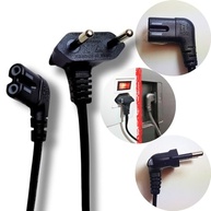 Cabo de Força Tipo 8 90° Universal: Conecte sua Smart TV e Videogame com Segurança e Estilo! - imagem 3