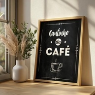Quadro Decorativo Cantinho do Café - Arte Tipográfica Moderna com Moldura para Cozinha e Escritório - imagem 5