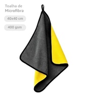 Kit 3 Toalhas de Microfibra Automotiva 400gsm 40x40cm - Dupla Face, Alta Absorção, Sem Fiapos - imagem 4