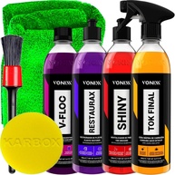Kit Completo Vonixx: Restaurax, Shiny, Tok Final, V-Floc e Acessórios Karbox para Detalhamento Automotivo - imagem 1