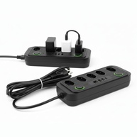 Extensão Tomada 5 Saídas + 5 USB (1 USB-C) - Cabo 2m com Proteção Contra Surto - imagem 1