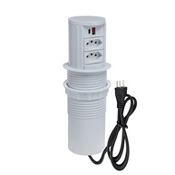 Torre de Tomada Totem Slim Automático: 2 Tomadas 20A + USB 3.5A Branco - Elegância e Praticidade! - imagem 2