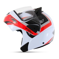 Capacete Escamoteável Pro Tork V-Pro Jet 2 Carbon Branco/Vermelho - Segurança e Estilo para Sua Pilotagem - imagem 1