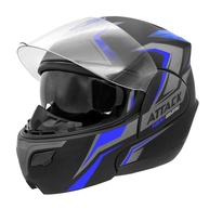 Capacete Escamoteável Pro Tork Attack HSA Azul - Segurança e Estilo para Sua Pilotagem (Tam. 60) - imagem 1