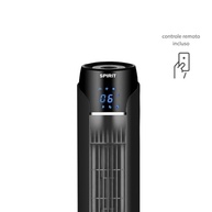 Ventilador Torre Spirit Sky 90cm - Moderno, Silencioso e Econômico | Preto e Prata - imagem 5