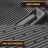Tapetes de Borracha Cat TerrainGuard: Proteção Total 3 Peças para Carro, Caminhão, SUV e Van - imagem 5