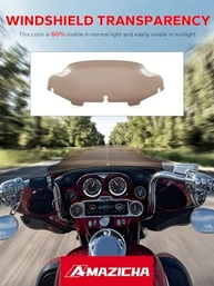 Para-brisa Amazicha 6" para Harley Davidson Touring 1996-2013 - Conforto e Estilo na Estrada - imagem 5