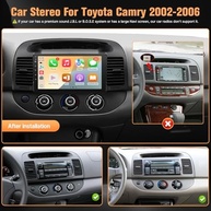 Central Multimídia Naifay Android 12 para Toyota Camry 2002-2006: Tela 9" IPS, Carplay, Android Auto e GPS - imagem 3