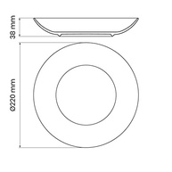Prato Fundo Tramontina Sophia 22 cm em Porcelana Premium - Alta Resistência e Design Elegante - imagem 3