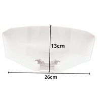 Defletor de Parabrisa para Moto com Regulagem de Ângulo - Cristal Transparente - imagem 4