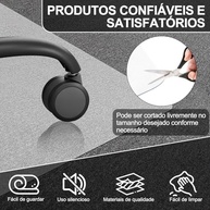 120 * 90 cm Protetor de Piso Flexí­vel Transparente, Tapete Transparente para Cadeira de Escritório, Tapete Protetor de Piso - imagem 5