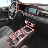 Película Protetora TPU Transparente PACSCI para Console Central e Painel de Navegação Ford Edge 2019-2023 - imagem 2