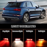 Luz de Para-choque Traseiro Audi Q5 2018-2021 (EUA) - Refletor Inferior Premium - imagem 5