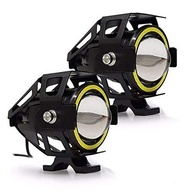 Farol de Milha Moto Angel Eyes U7 Branco Grande - Iluminação Potente e Estilo Único - imagem 2