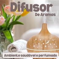 Umidificador Ar Ultrassônico 550ml com Difusor de Óleos Essenciais, Controle Remoto e Desligamento Automático - imagem 5