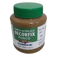 Corfix Decorfix Tinta Acrílica Fosca 250ml - Caixa com 3 Unidades | Acabamento Premium para Projetos Criativos - imagem 2