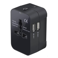 Adaptador de Tomada Universal Premium: Seu Companheiro de Viagem Global com Duas Portas USB - imagem 1