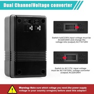 Conversor de Tensão Universal 100W: 110V ↔ 220V para Viagens e Uso Doméstico - imagem 5