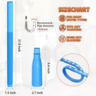 Kit de Limpeza para Ventilação de Secador com Mangueira Universal Azul - Compatível com Todos os Aspiradores - imagem 3