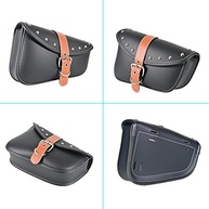 Bolsa Lateral para Moto em Couro Sintético PVC Impermeável - Ideal para Harley Sportster e Universal - imagem 3