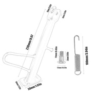 Suporte Universal de Aço Inoxidável para Motos e Scooters - Estabilidade e Segurança Garantidas! - imagem 3