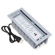 Caixa de Tomada 7 Blocos: 5 Tomadas 20A + 2 USB 3.5A - Branco Elegante - imagem 4