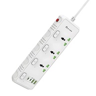 Filtro de Linha Premium: 3 Tomadas Universais + 4 USB, Controle Individual e Proteção | Branco - imagem 3