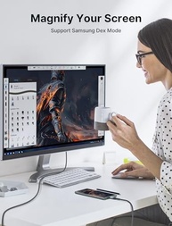 Cabo USB C para HDMI 2.1 JSAUX: Imersão 8K @60Hz, 4K @240Hz para seu Dispositivo - imagem 4