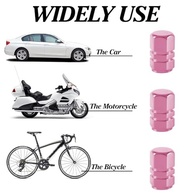 Tampas de Válvula de Pneu em Alumínio Hexagonal - Proteção e Estilo Universal para Carros, SUVs, Bicicletas e Motos - imagem 4