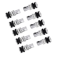Kit 10 Hastes Válvula Pneu TR161 Curta Metal Cromado para Carro, Moto, ATV - Vedação Perfeita! - imagem 1