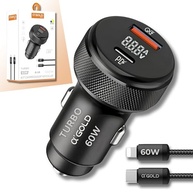 Carregador Veicular Turbo 60W MTS: Carregue 2 Dispositivos Simultaneamente com Cabo iOS Incluso! - imagem 2
