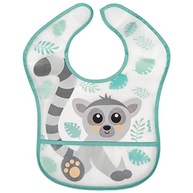 Buba Babador Com Bolso Lemure Colorido - Impermeável com Fechamento em Velcro - imagem 2