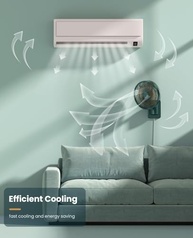 Ventilador Oscilante de Parede 20" com Controle Remoto, 4 Velocidades e Inclinação Ajustável - Ultra Silencioso - imagem 4