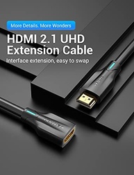 Cabo Extensor HDMI 2.1 Vention 8K 1m - Experiência Gamer Imersiva para PS5 - imagem 3