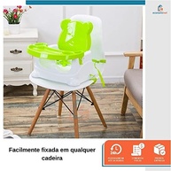 Cadeira Booster Alimentação Ursinho Baby Style Verde - Segura, Leve e Prática para Viagens - imagem 4