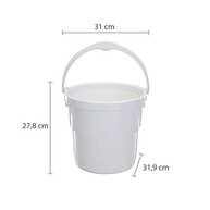 Balde Plástico 12L Astra - Resistente e Versátil para Limpeza e Armazenamento - imagem 3