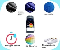 Tinta Azul Vibrante para Couro: Renove Sapatos, Jaquetas, Bolsas e Mais! - imagem 3