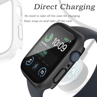 Capa Premium para Apple Watch Series 9/8/7 (41mm/45mm) - Proteção Total com Vidro Temperado Fosco (Preto) - imagem 5