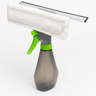 Rodo Limpa Seca Vidros 3 em 1 com Spray Integrado - Esfregão e Borrifador Multiuso para Box, Janelas e Azulejos - imagem 1