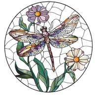 Acrílico Colorido com Design de Vitral - Apanhador de Sol e Decoração de Parede para Jardim e Ambientes Internos - imagem 4