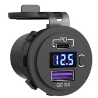 Carregador Veicular USB-C PD 3.0 50W com Voltimetro e Carga Rápida - imagem 2