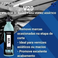 Polidor de Refino V20 500ml - Tratamento Profundo para Verniz Asiático | Vonixx - imagem 3