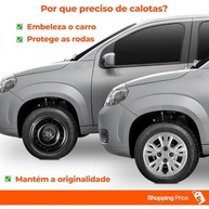 Kit 4 Calotas Uno Way Aro 14 Prata Grid - Design Grid Cubo Baixo - imagem 3