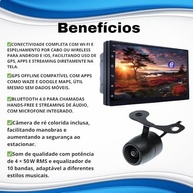 Central Multimídia Android 12 2 Din 7" Wifi GPS Bluetooth - Transforme Seu Carro! - imagem 3